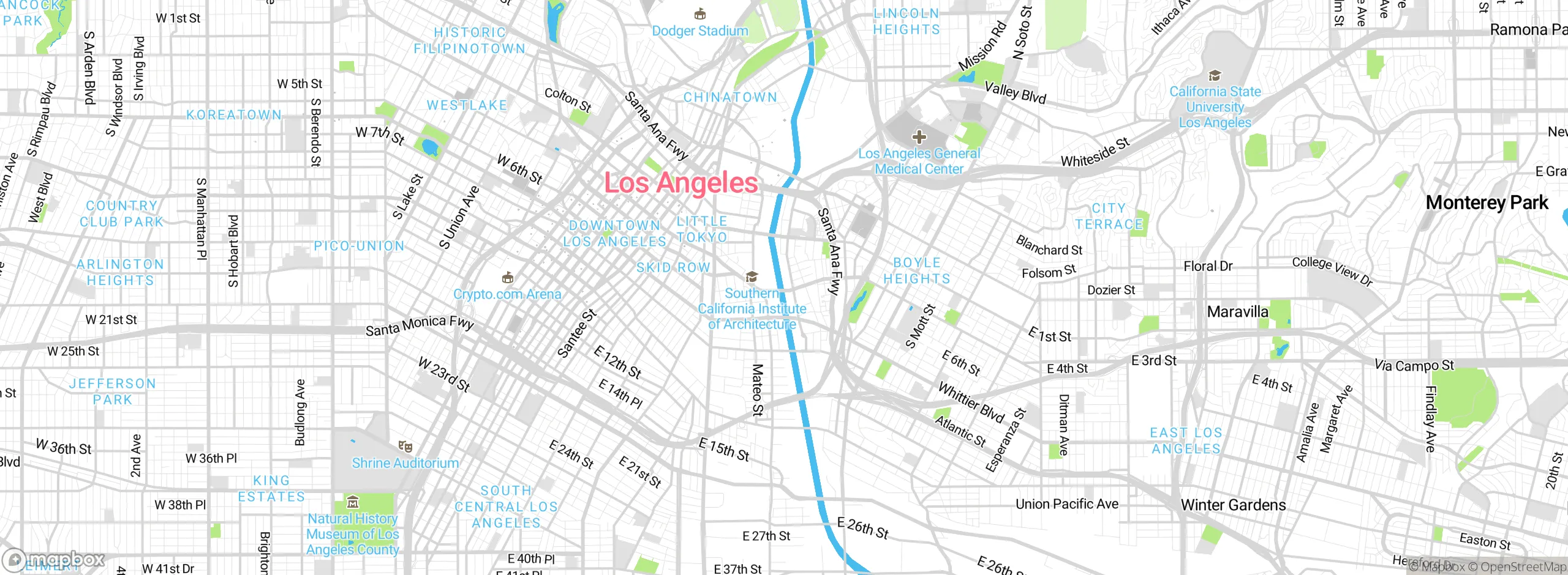 Map showing approximate location