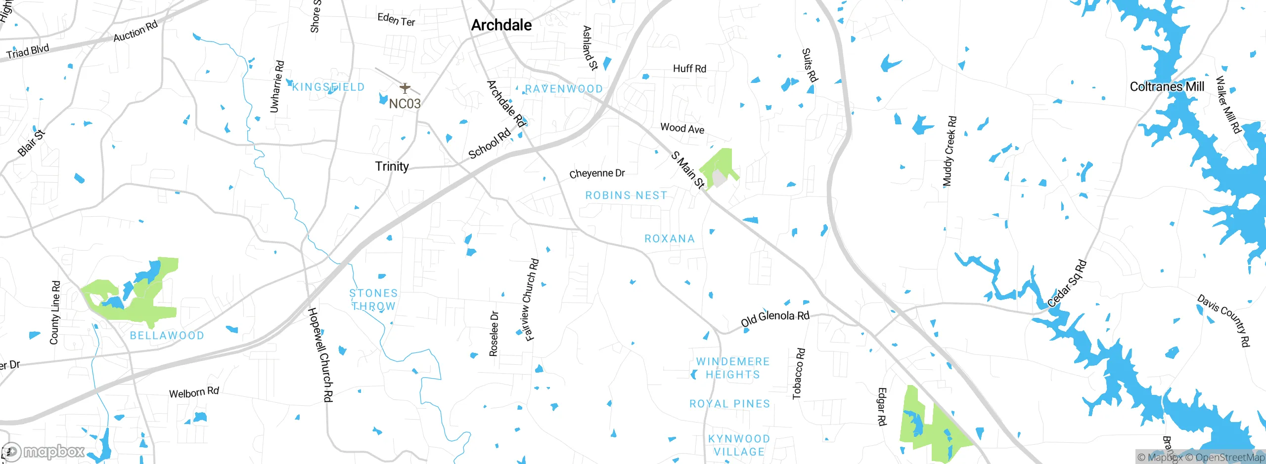 Map showing approximate location