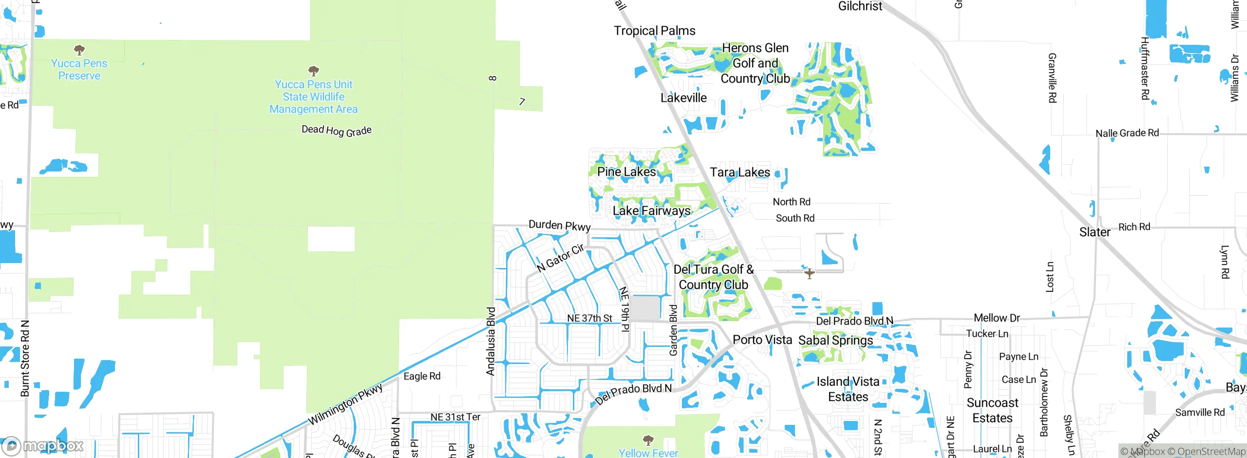 Map showing approximate location