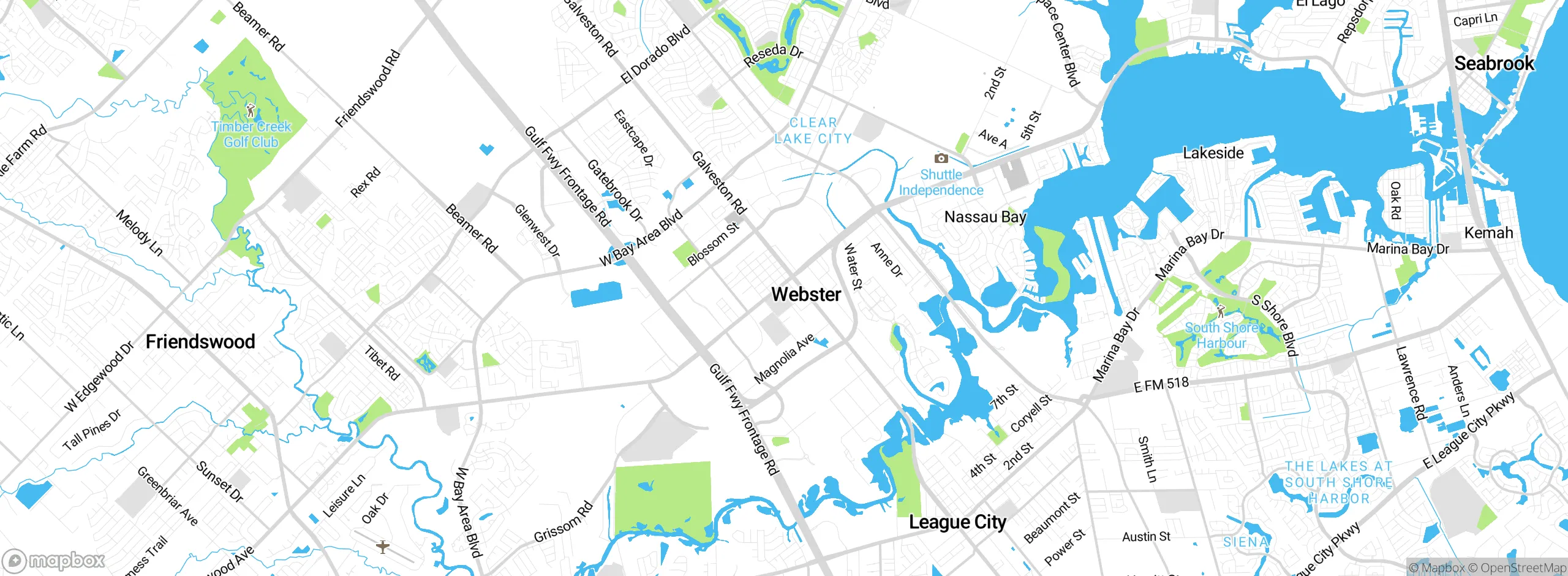 Map showing approximate location