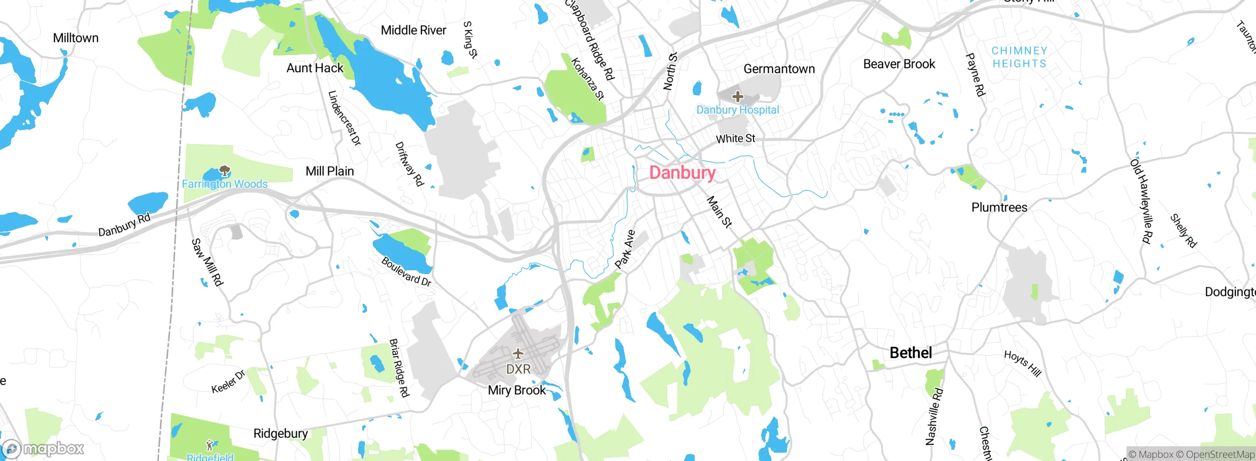 Map showing approximate location