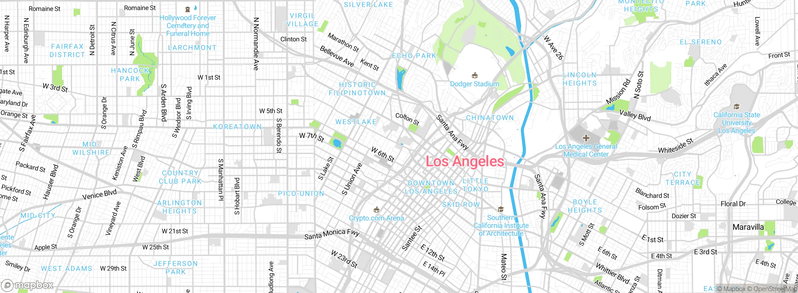 Map showing approximate location