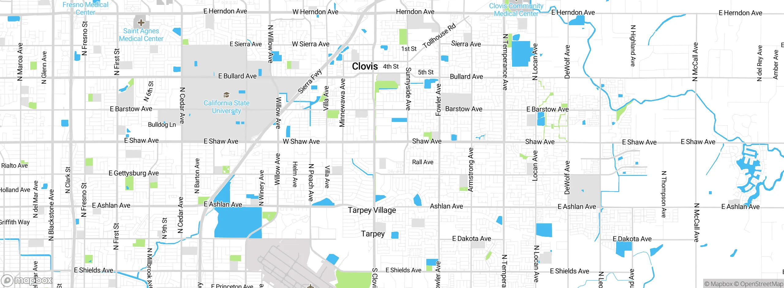 Map showing approximate location