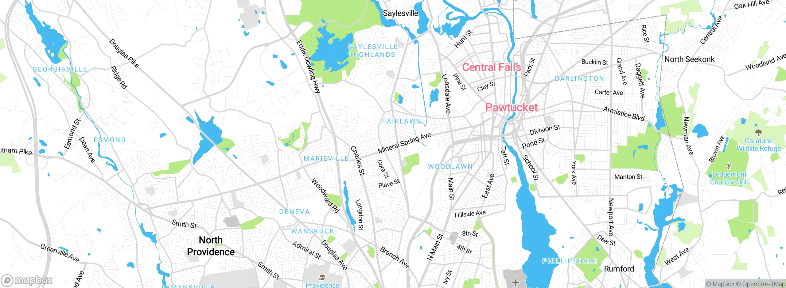 Map showing approximate location
