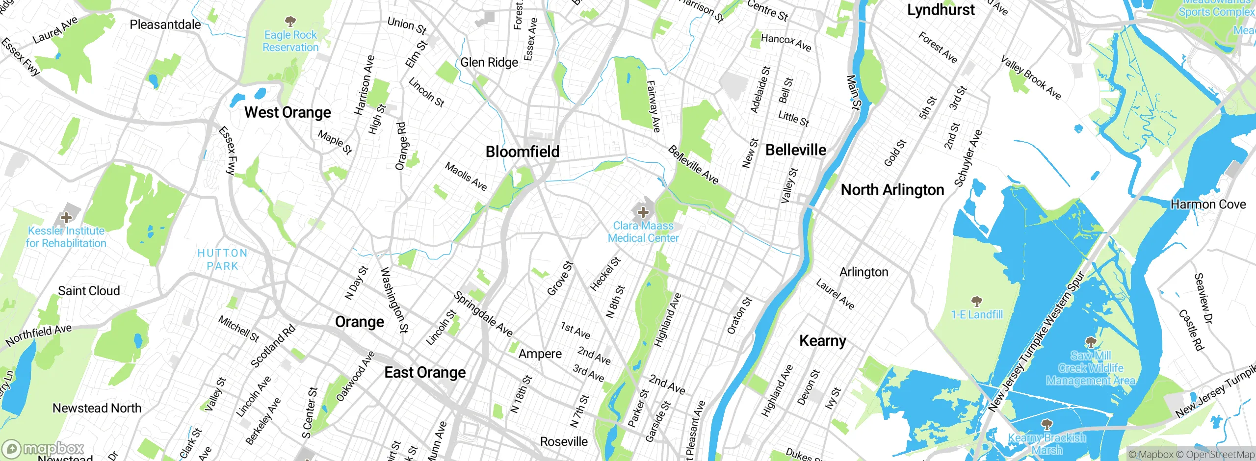 Map showing approximate location