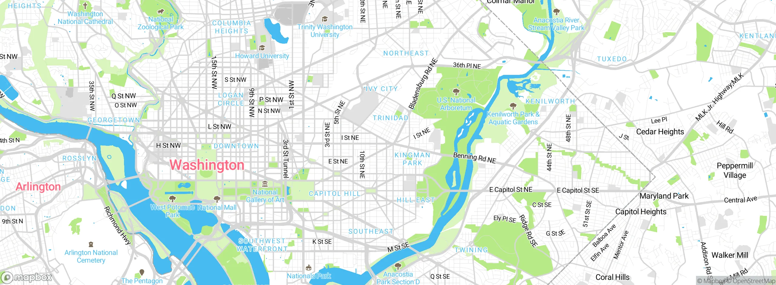 Map showing approximate location