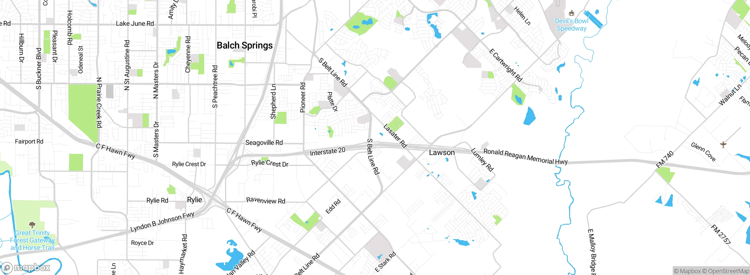 Map showing approximate location