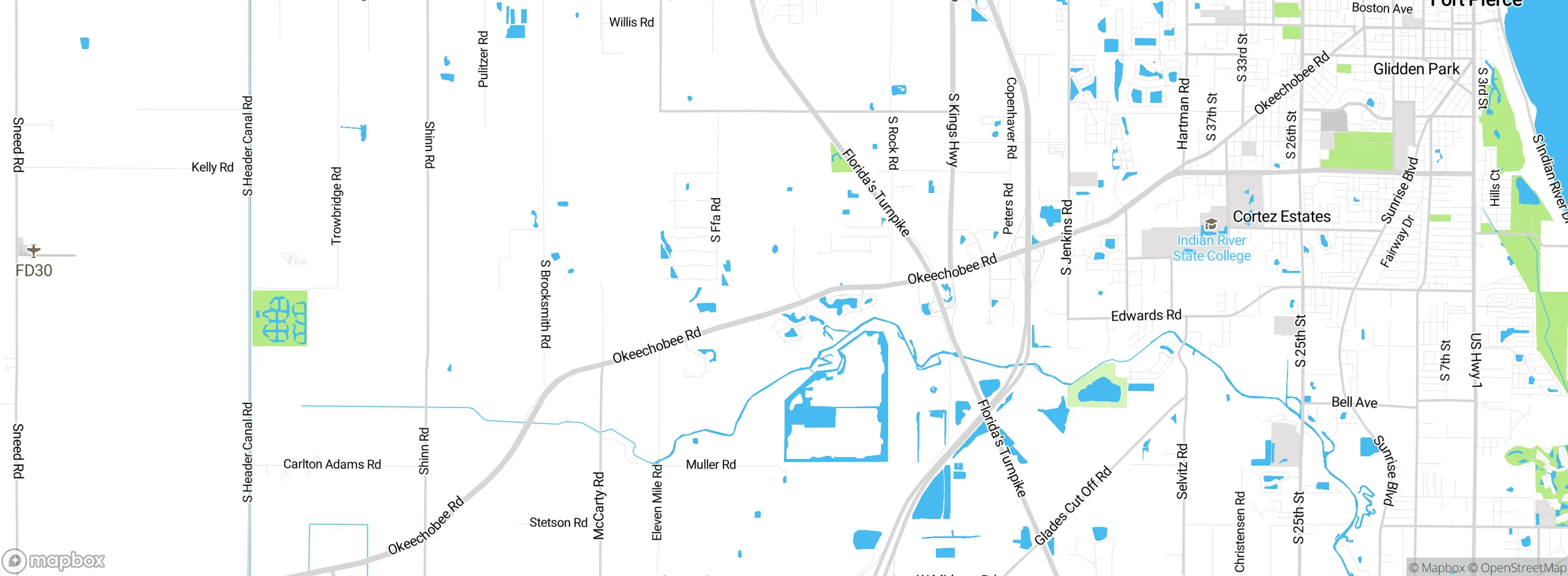 Map showing approximate location