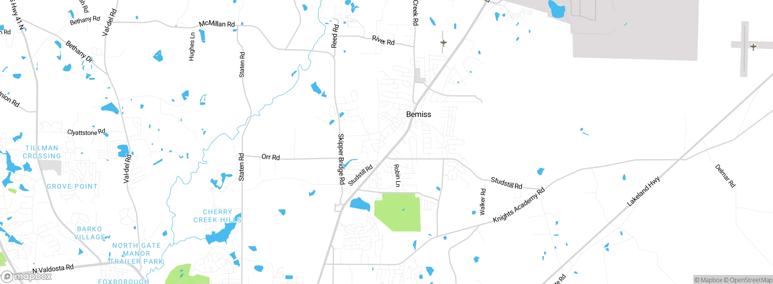 Map showing approximate location