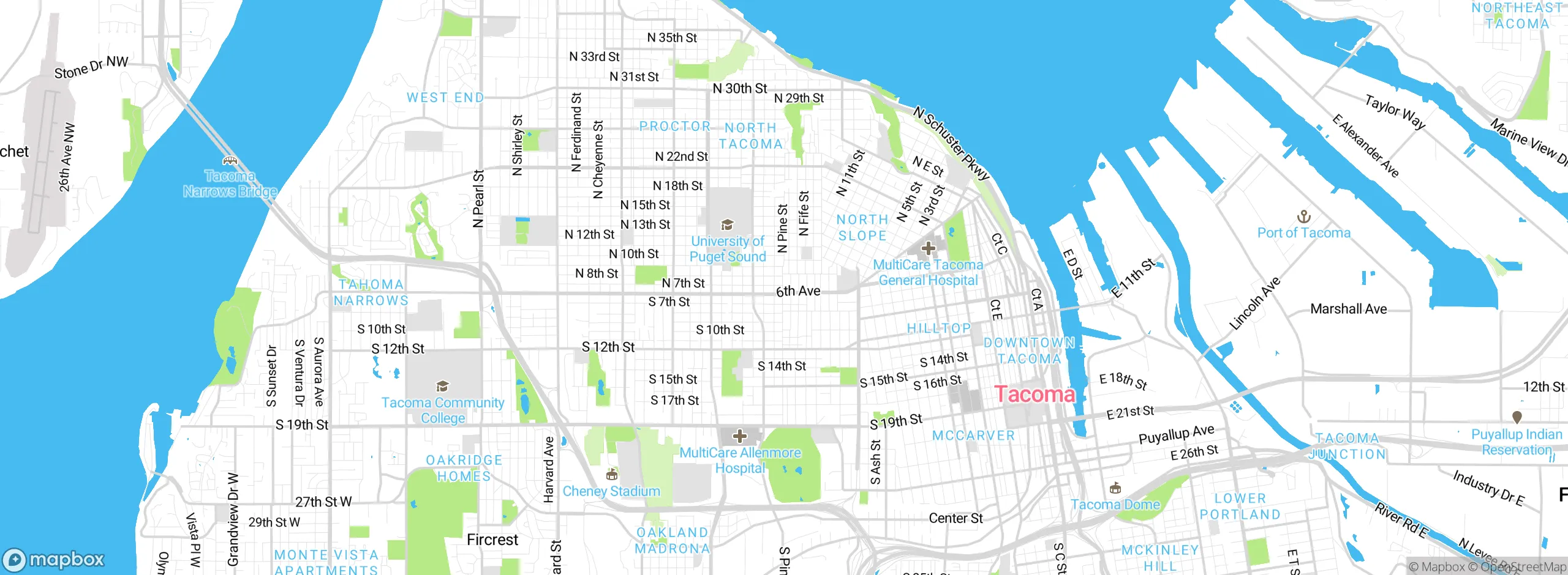 Map showing approximate location