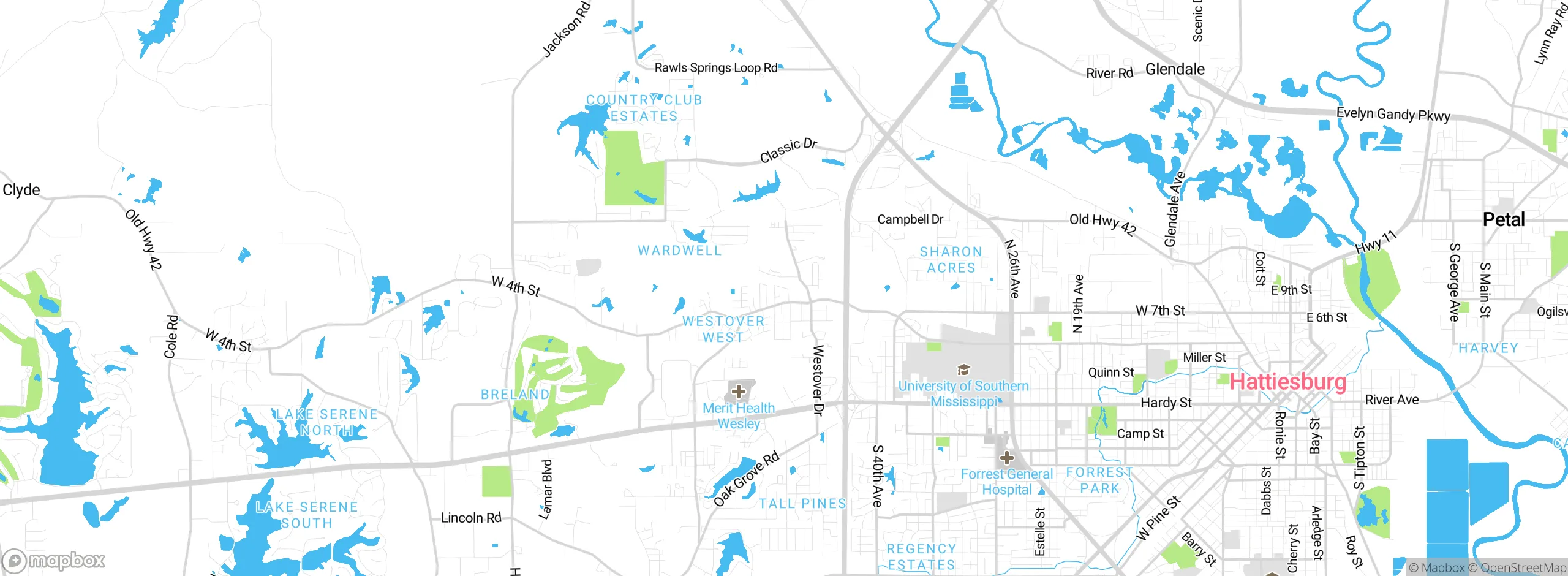 Map showing approximate location