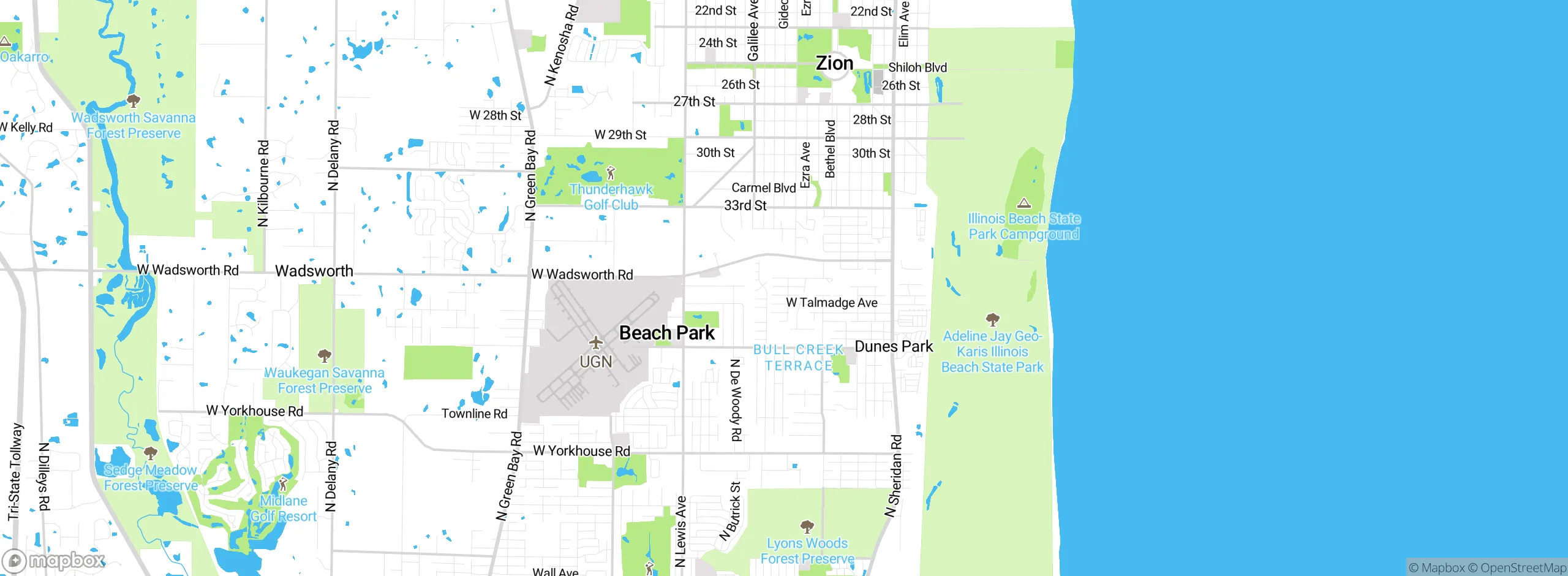Map showing approximate location
