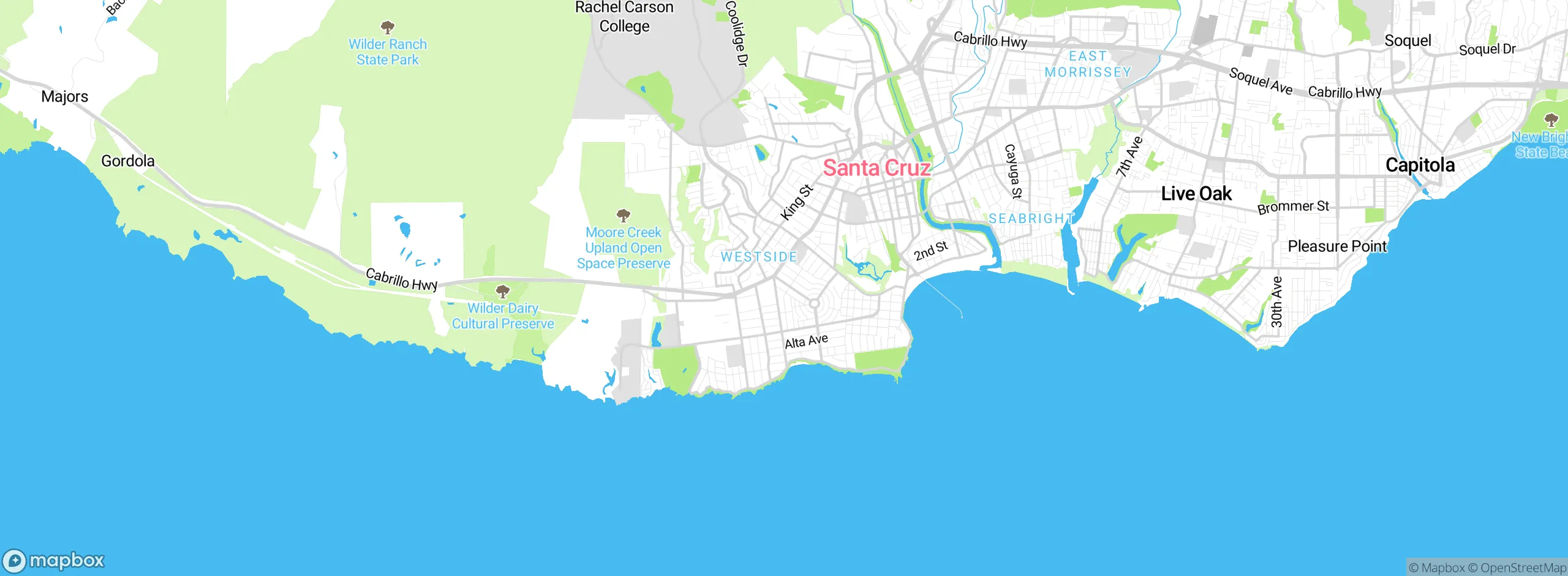 Map showing approximate location