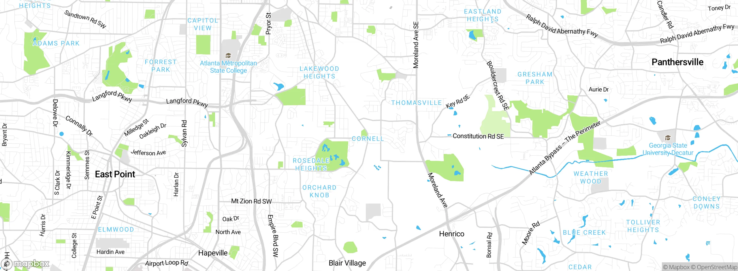 Map showing approximate location