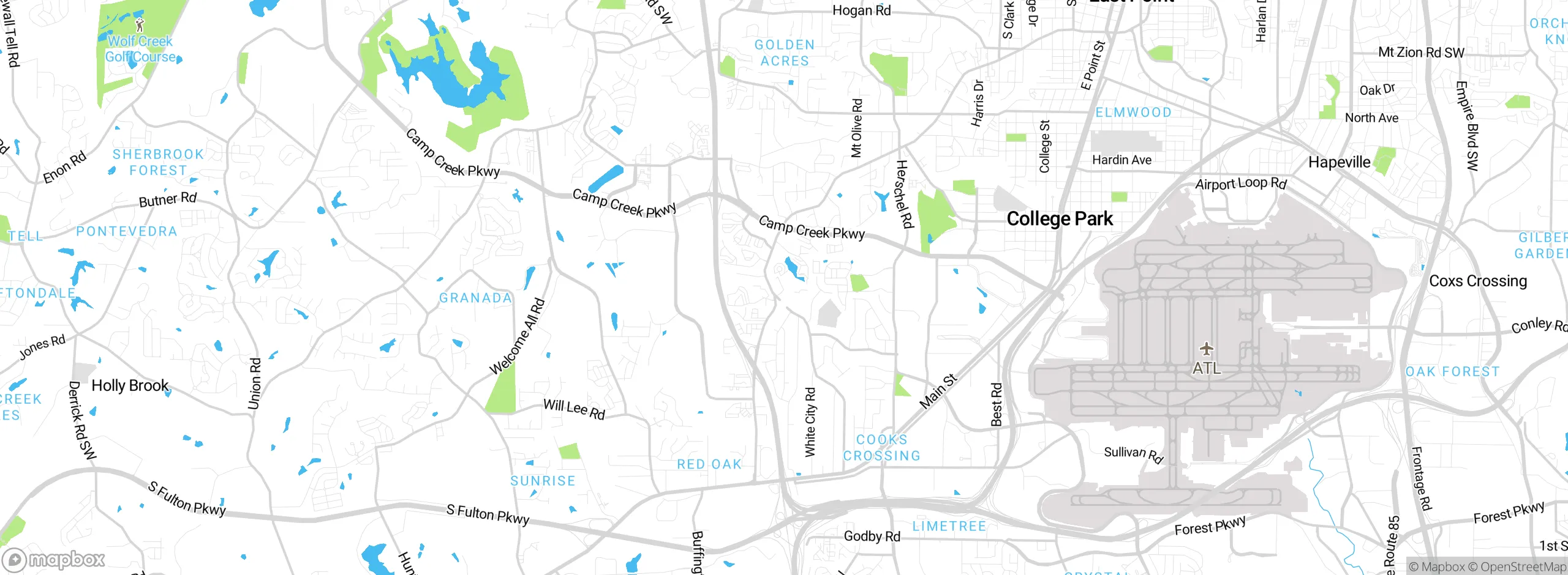 Map showing approximate location