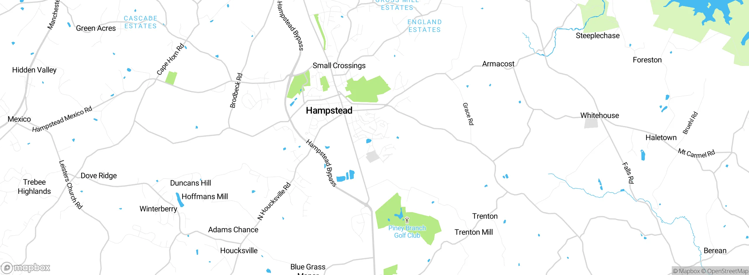 Map showing approximate location