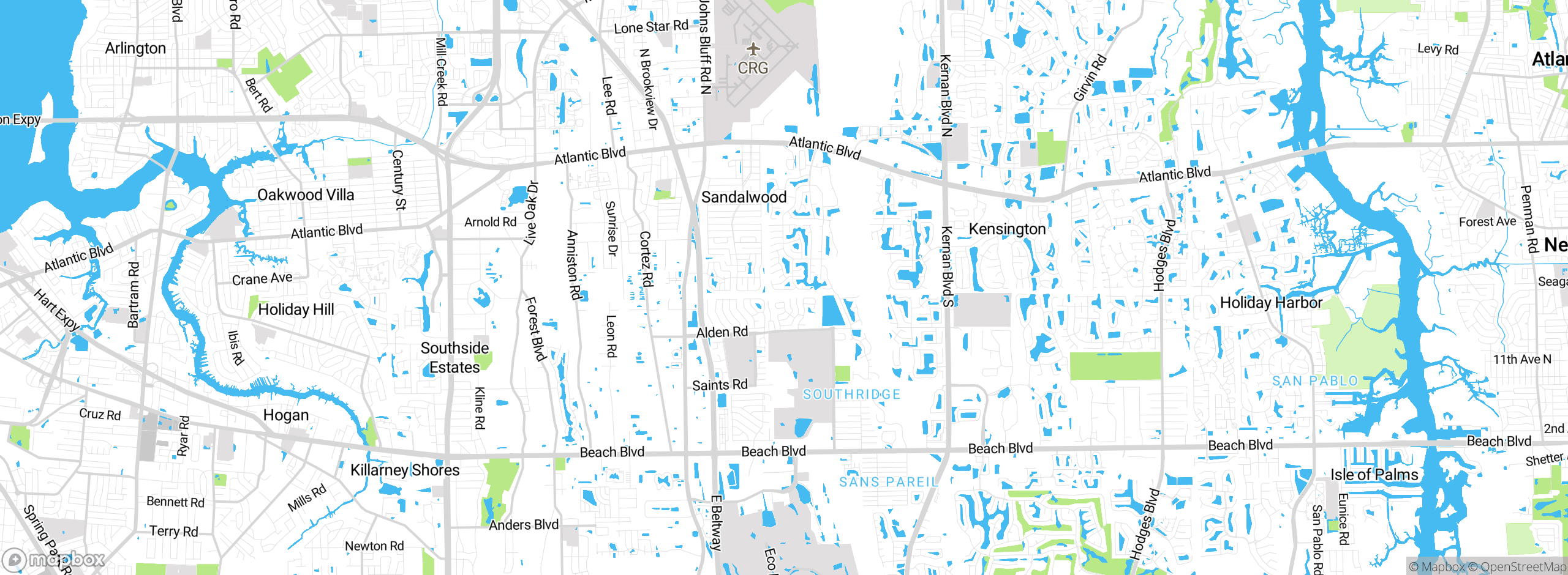 Map showing approximate location
