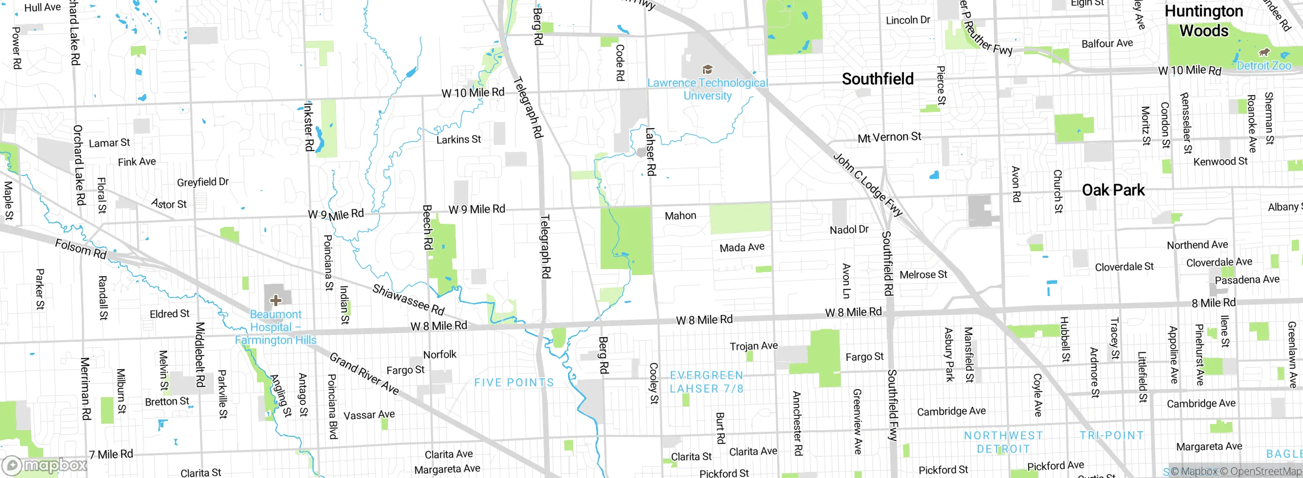 Map showing approximate location