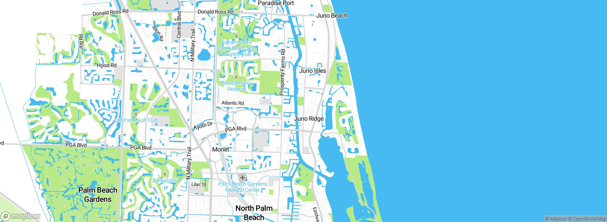 Map showing approximate location