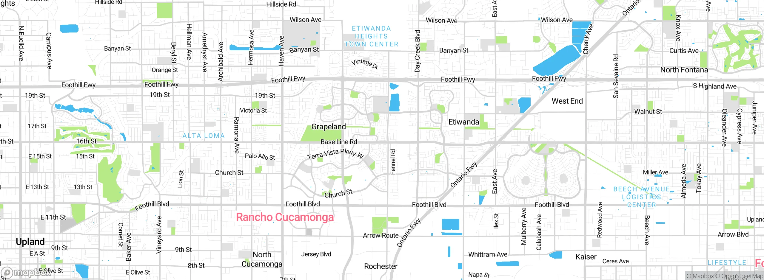 Map showing approximate location