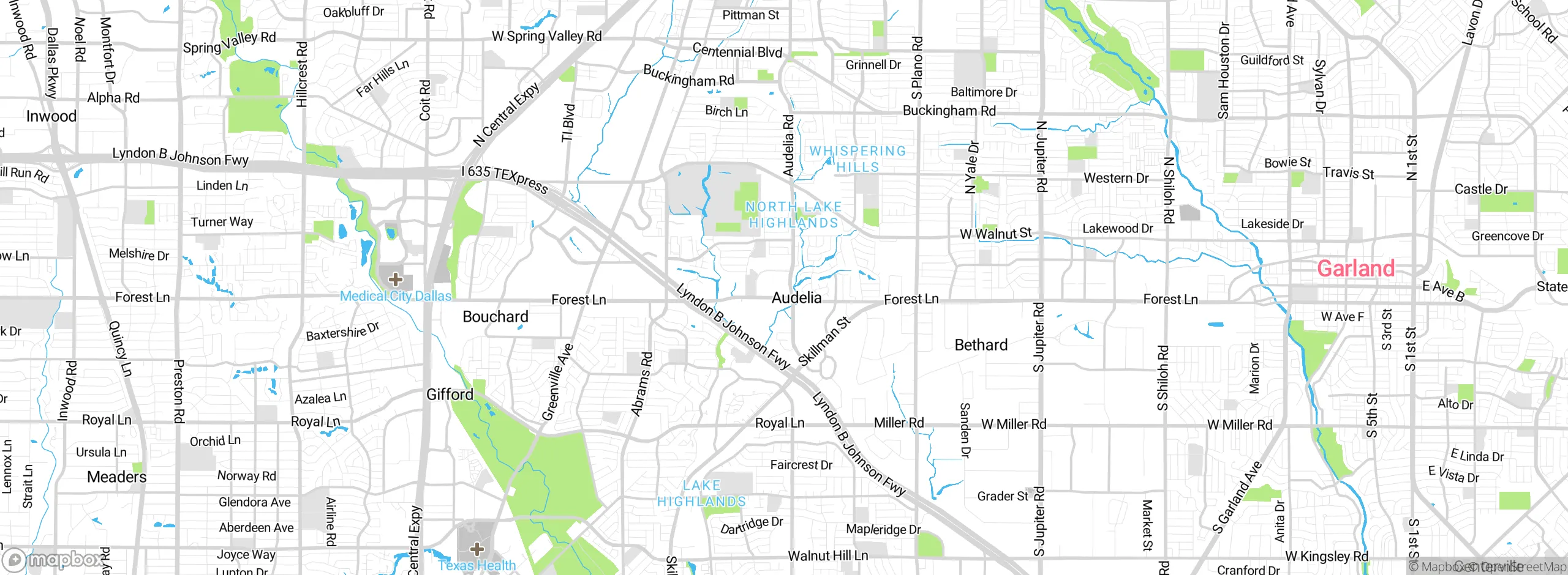 Map showing approximate location
