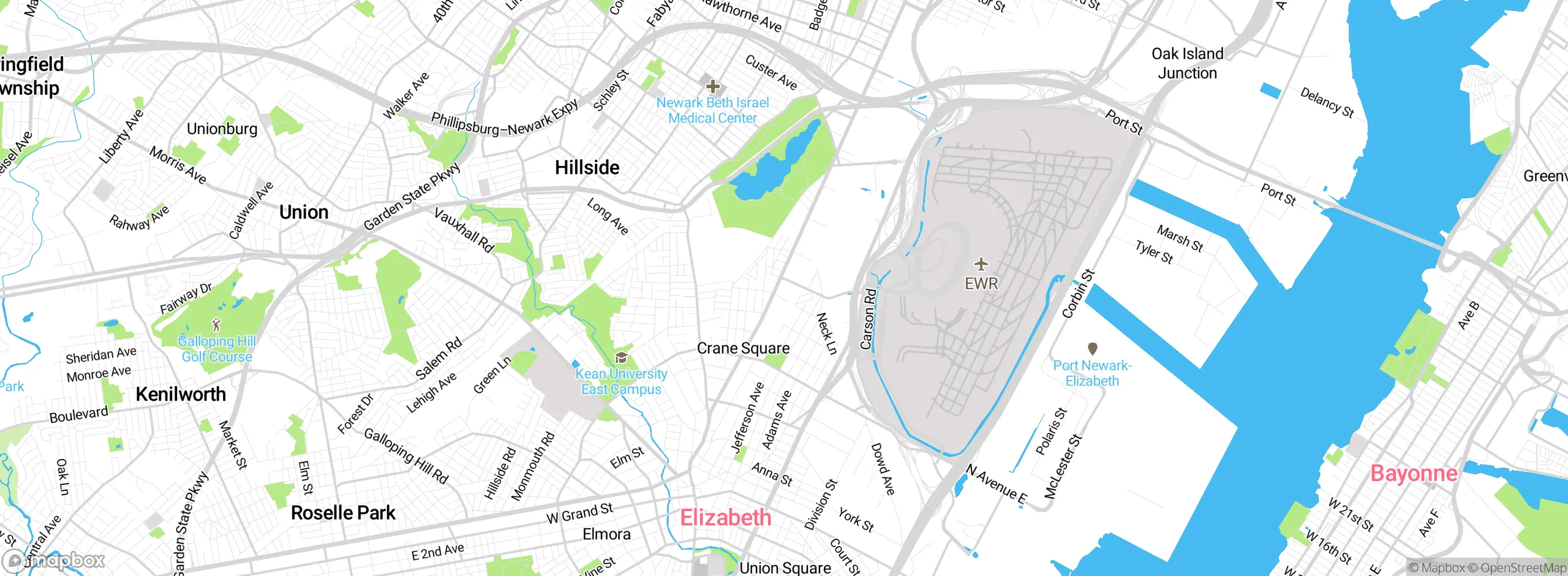 Map showing approximate location