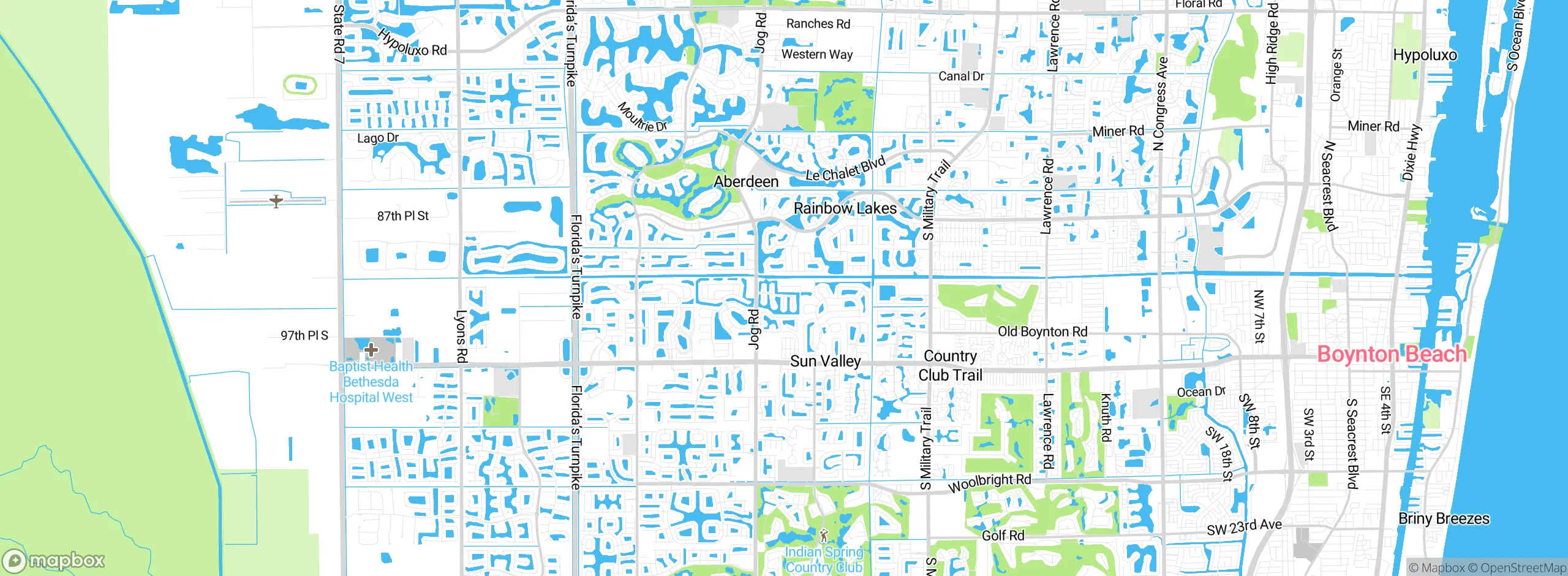 Map showing approximate location