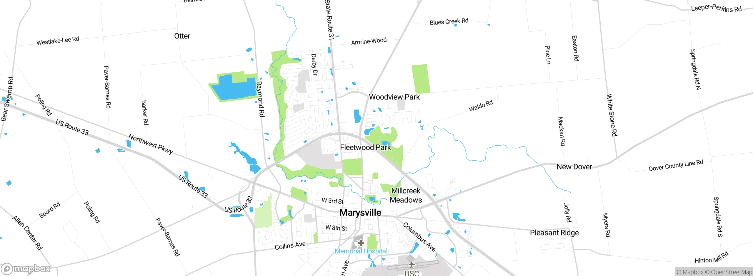 Map showing approximate location