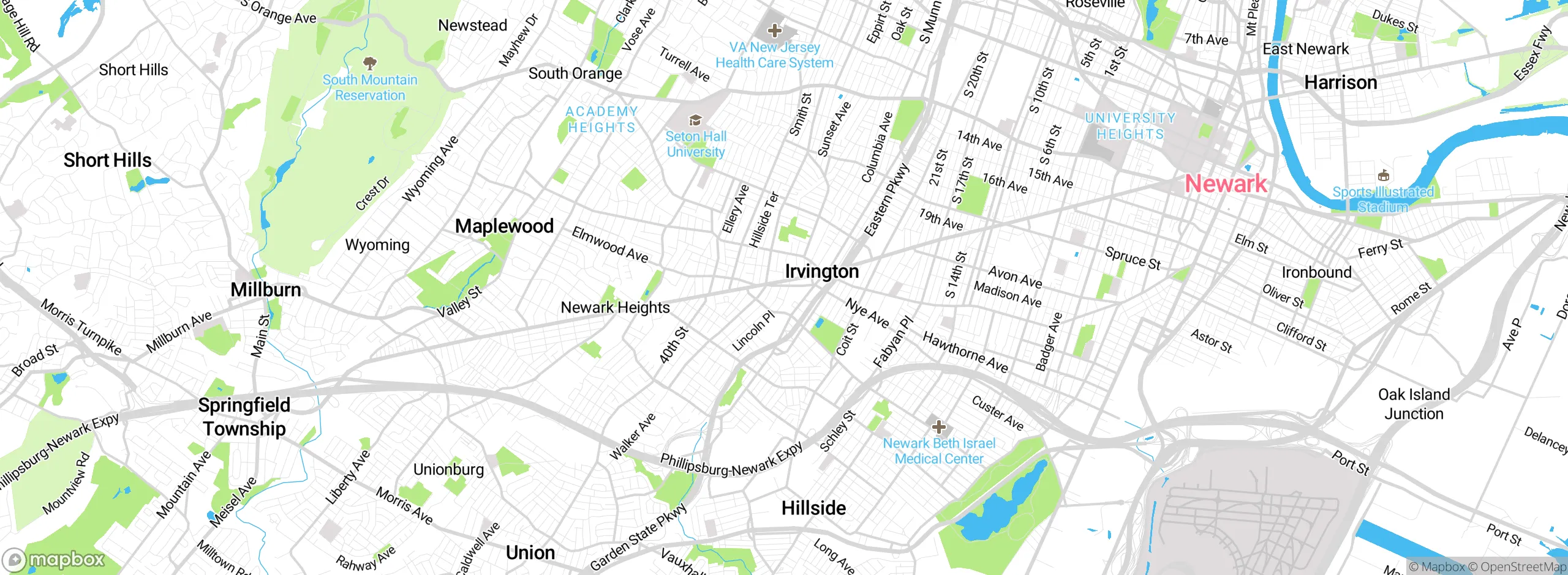 Map showing approximate location