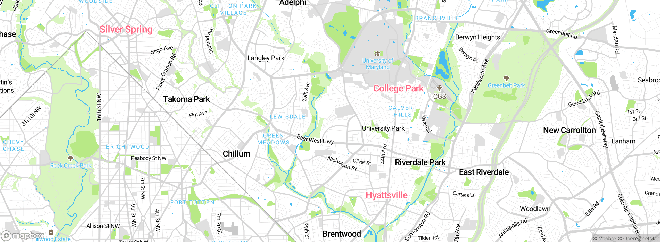 Map showing approximate location