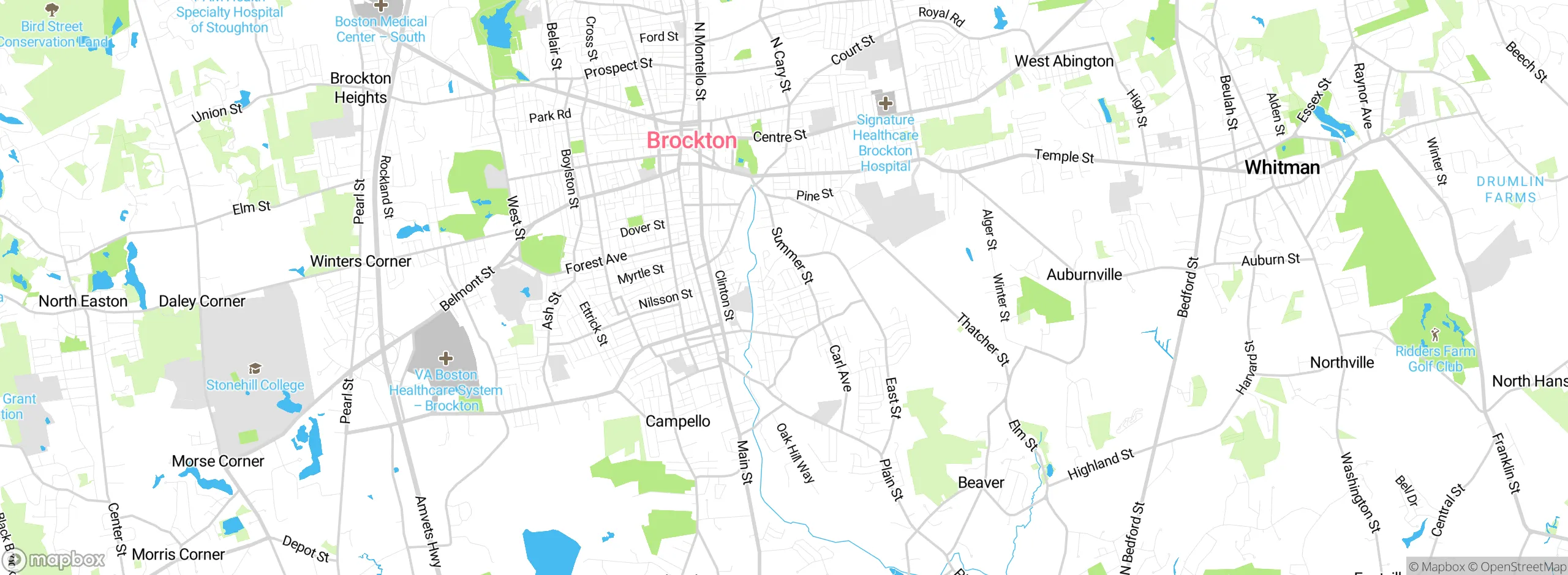 Map showing approximate location