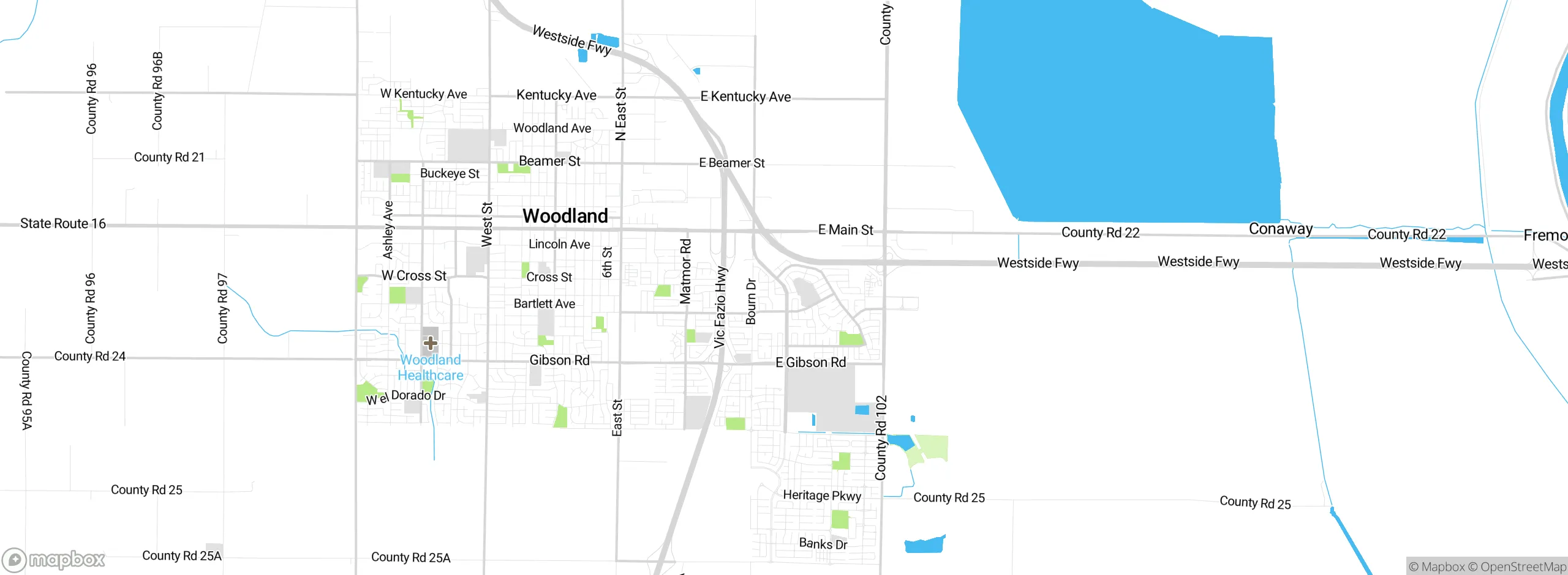 Map showing approximate location
