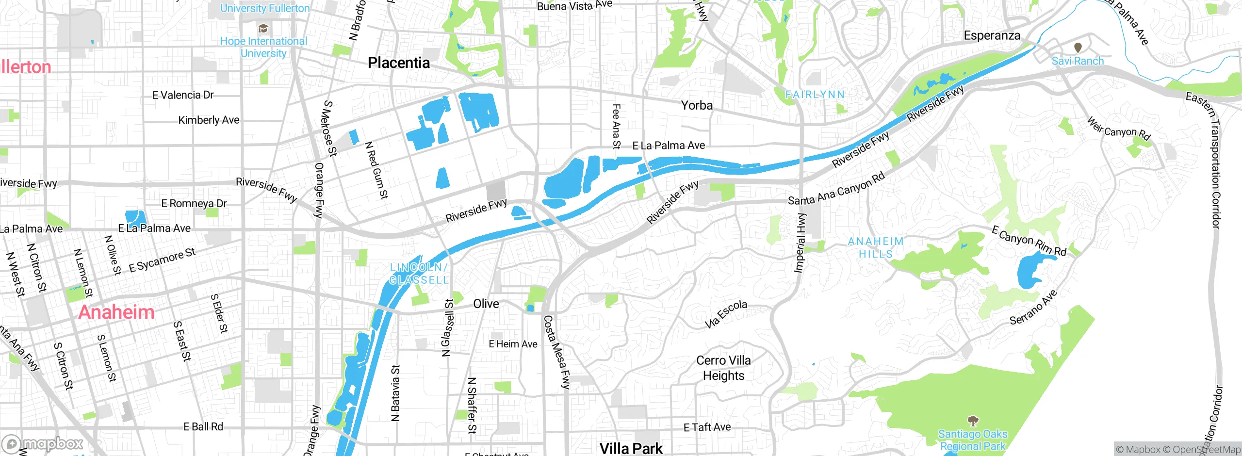 Map showing approximate location