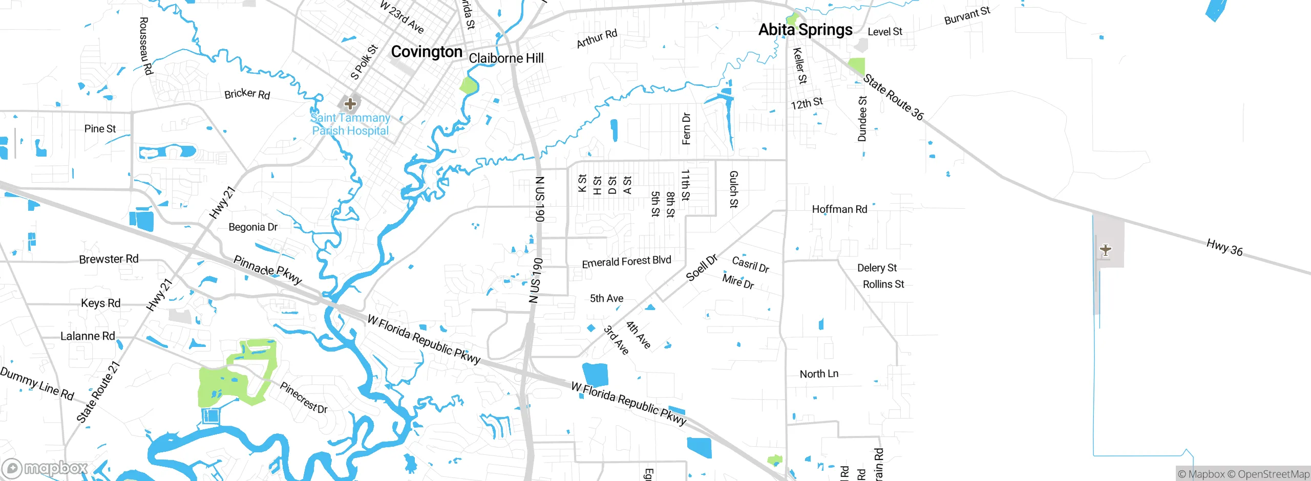 Map showing approximate location