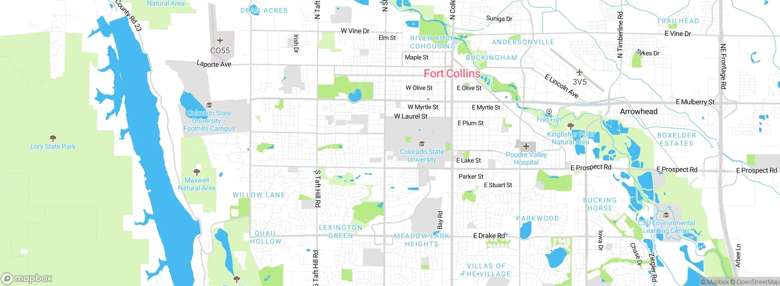 Map showing approximate location