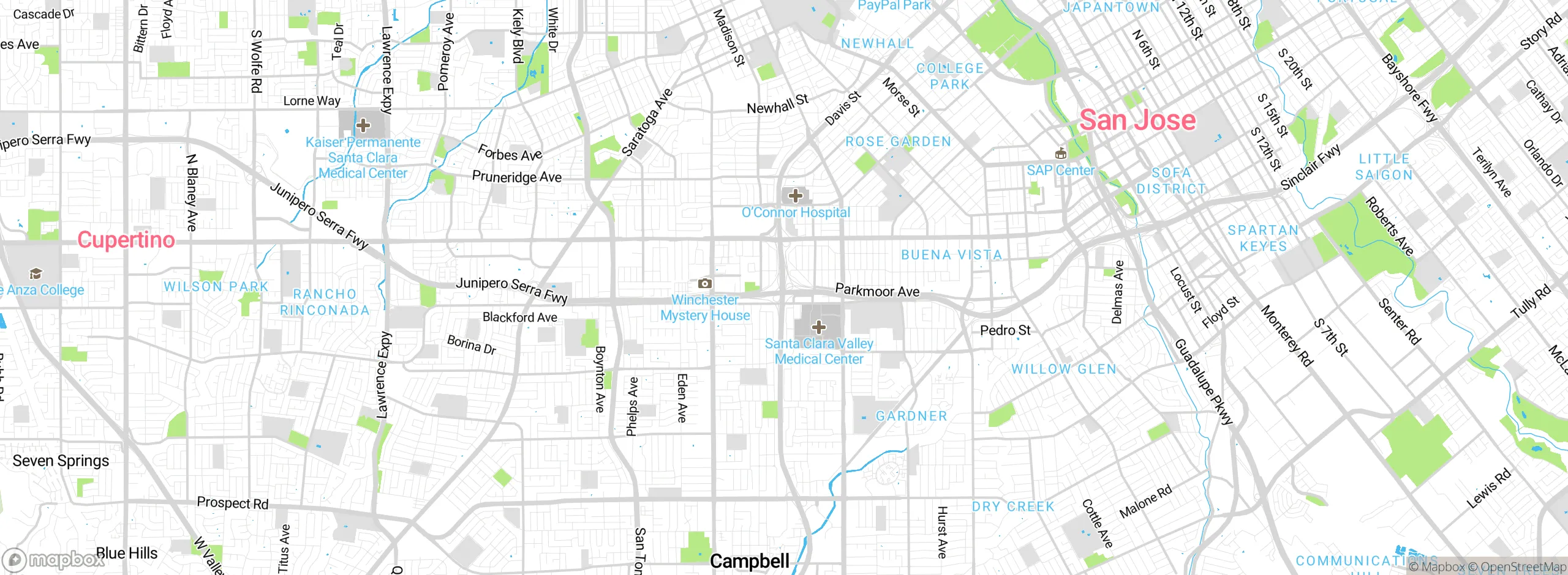 Map showing approximate location