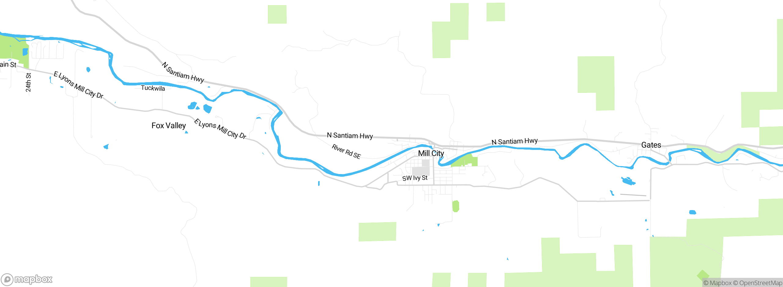 Map showing approximate location