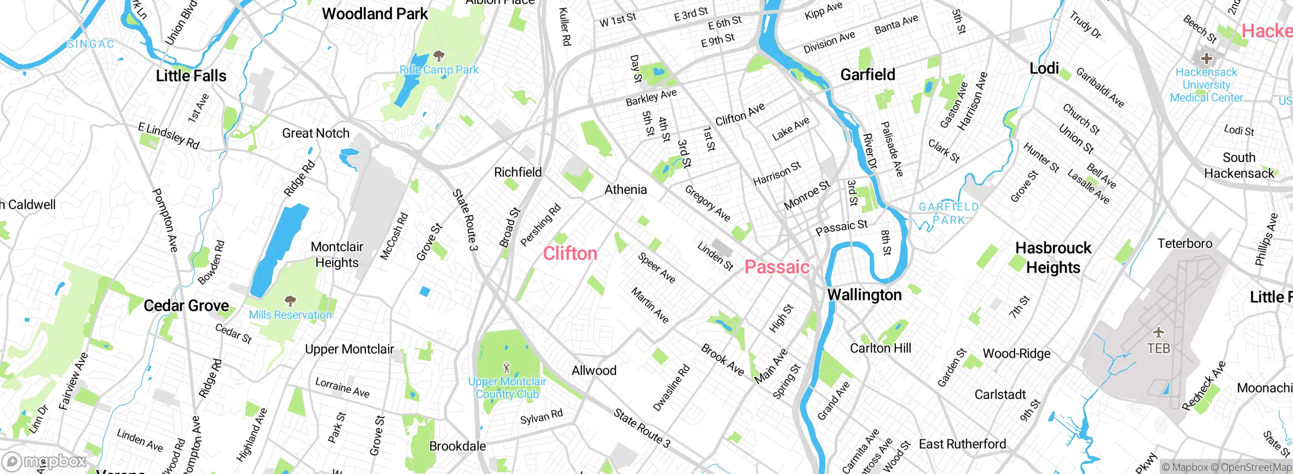 Map showing approximate location