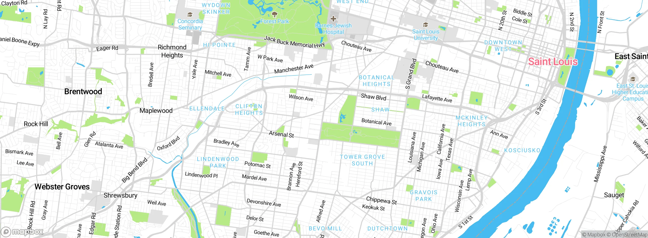 Map showing approximate location