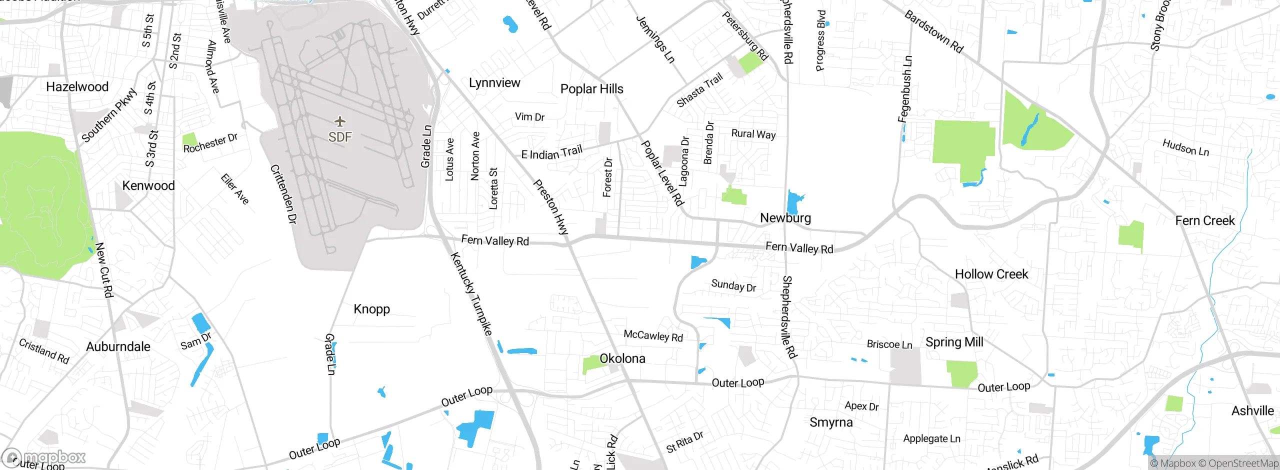 Map showing approximate location