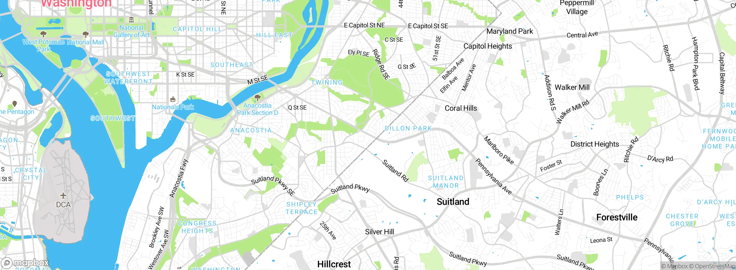Map showing approximate location