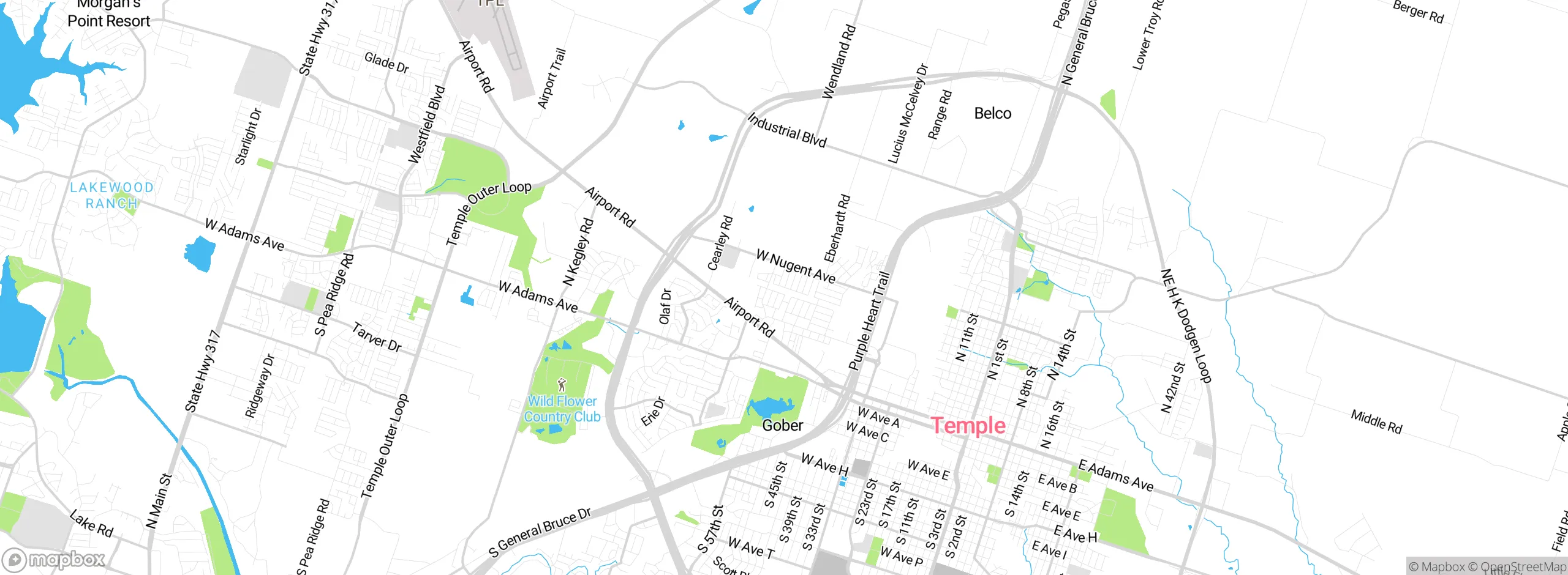 Map showing approximate location
