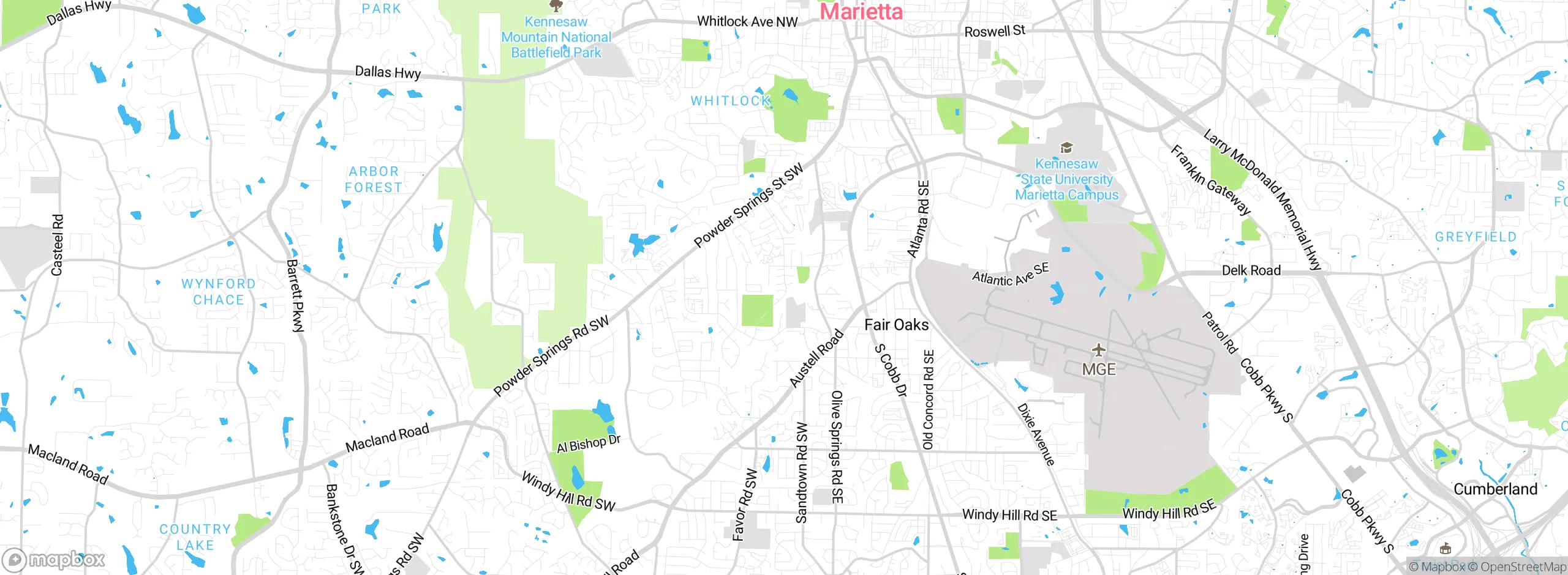 Map showing approximate location