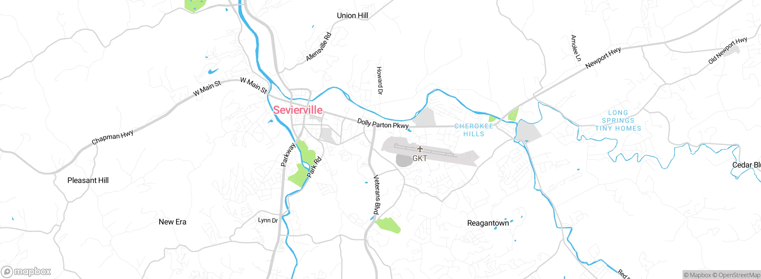 Map showing approximate location