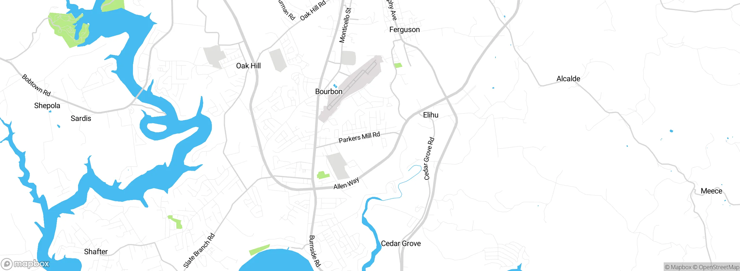 Map showing approximate location