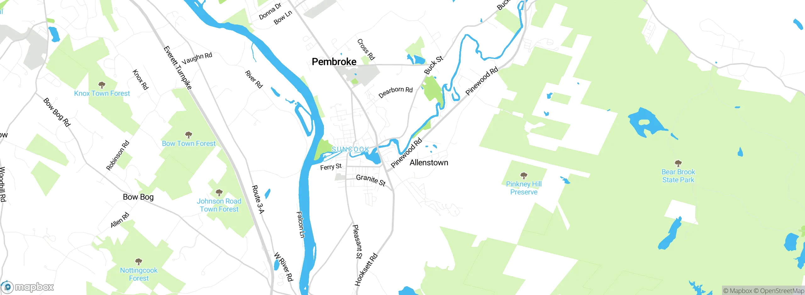 Map showing approximate location