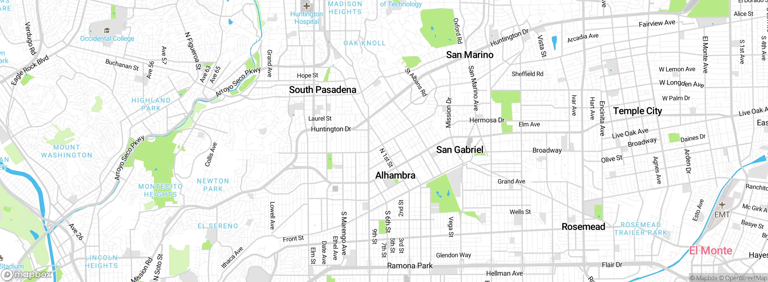 Map showing approximate location