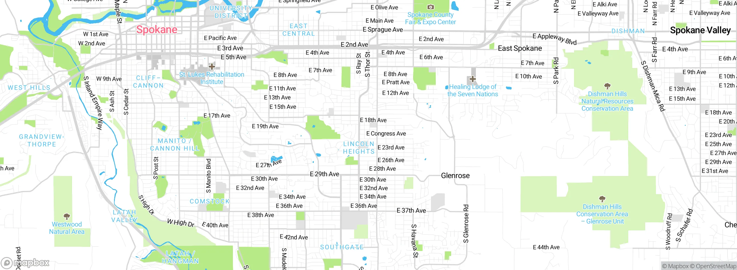Map showing approximate location