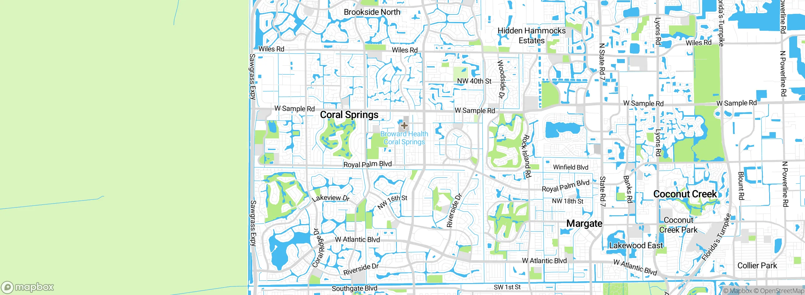 Map showing approximate location