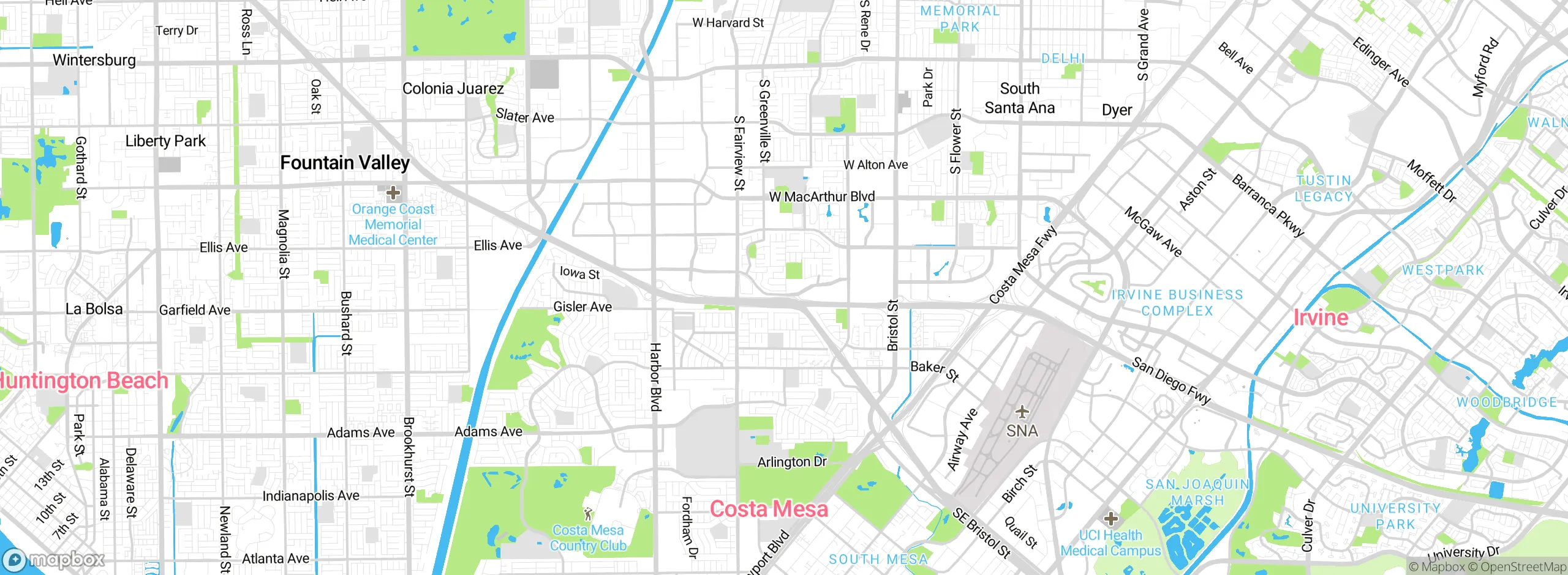 Map showing approximate location